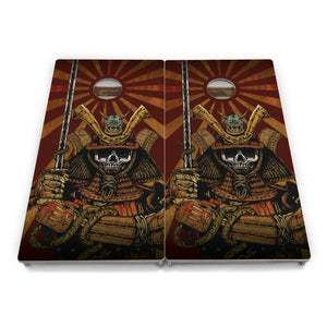 Artist Series Cornhole Boards - Professional Tournament Series - Samurai by Cornhole Solutions, custom cornhole board detail photo 2