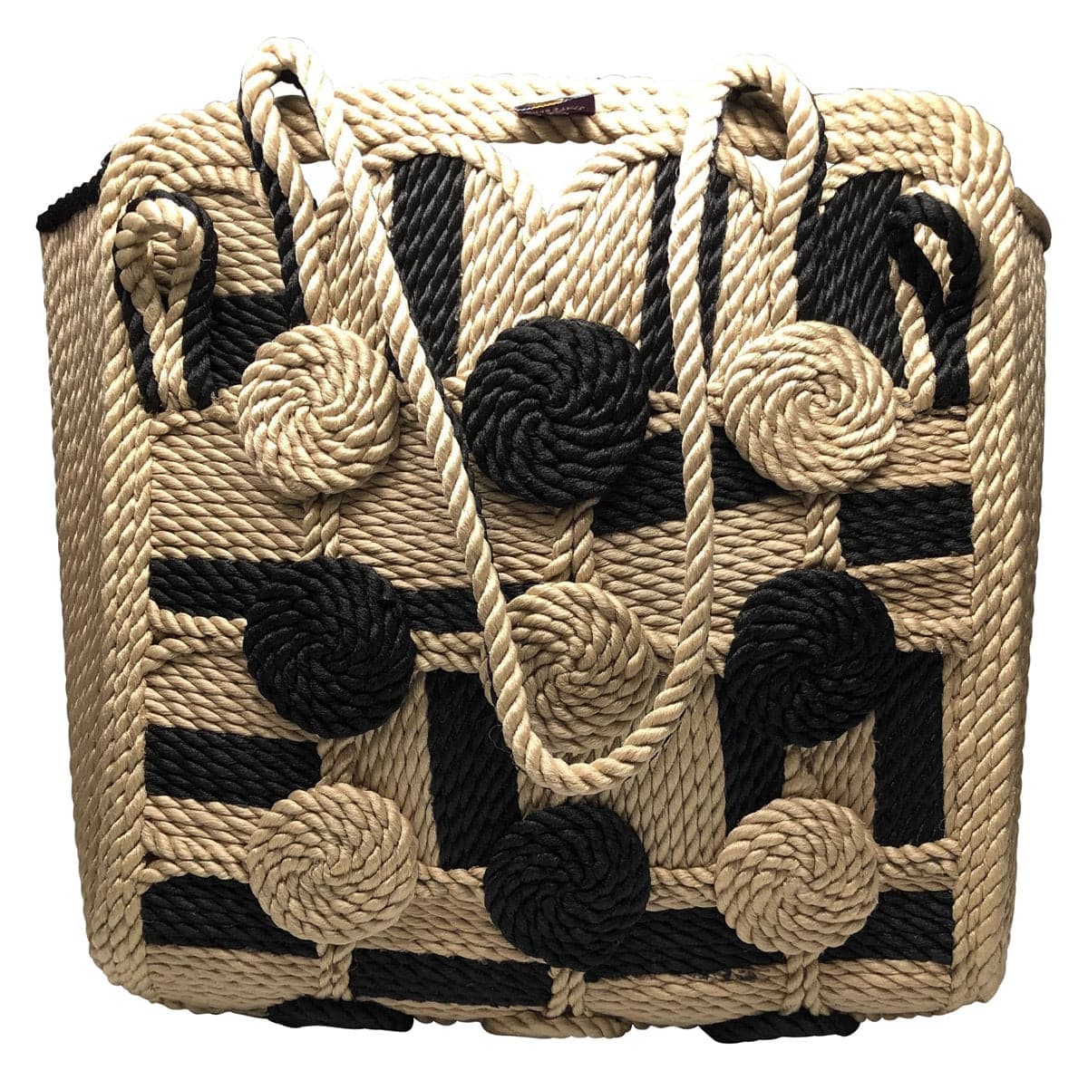 A-Series Woven Rope Purse handwoven rope bag by Nomadic State of Mind, view 3