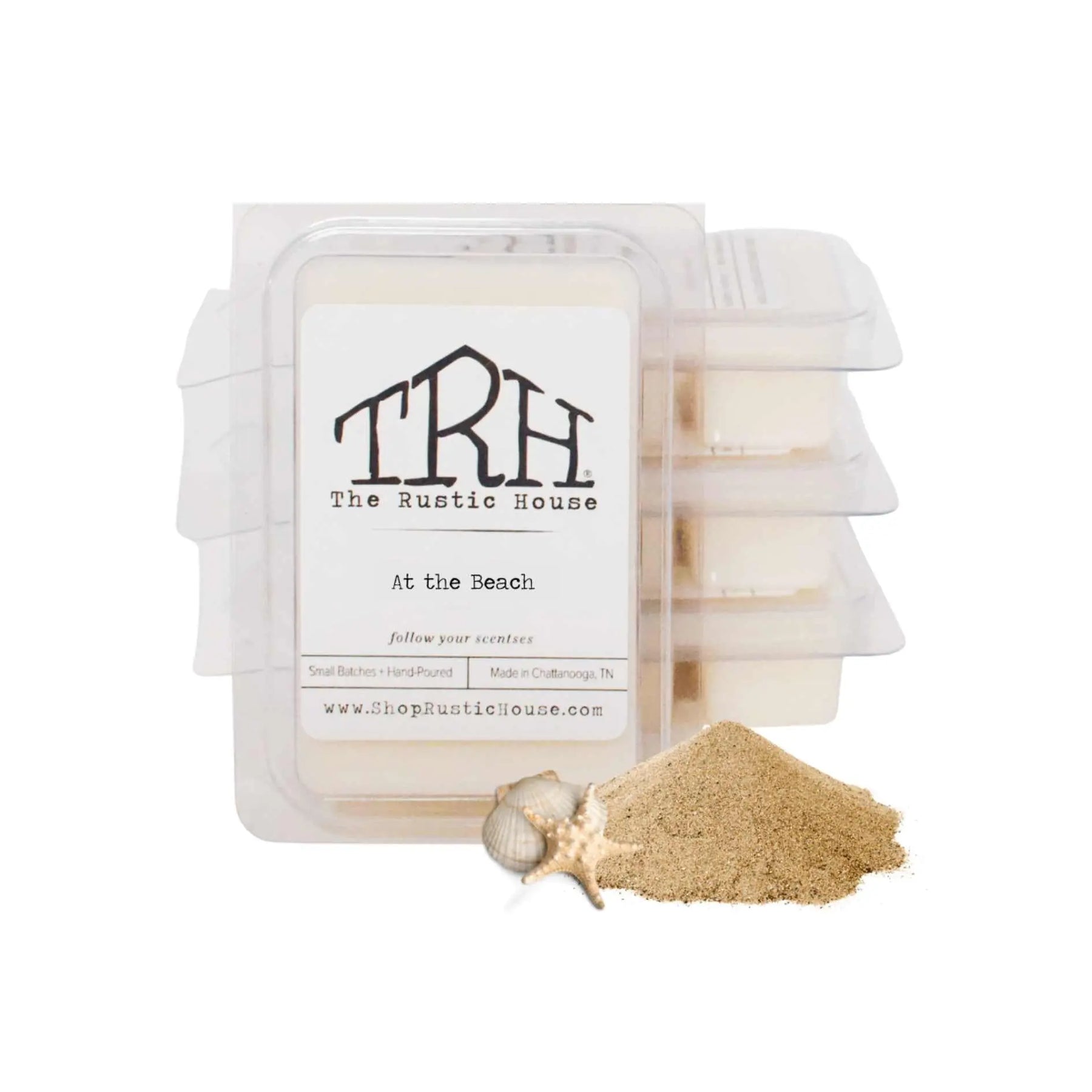 At the Beach Wax Melt by The Rustic House, scented candle main product photo