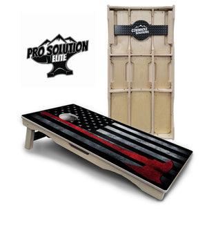 Axe Flag Cornhole Boards - Pro Solution Elite Series by Cornhole Solutions, custom cornhole board main product photo