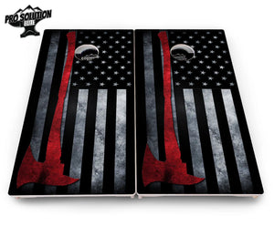 Axe Flag Cornhole Boards - Pro Solution Elite Series by Cornhole Solutions, custom cornhole board detail photo 4