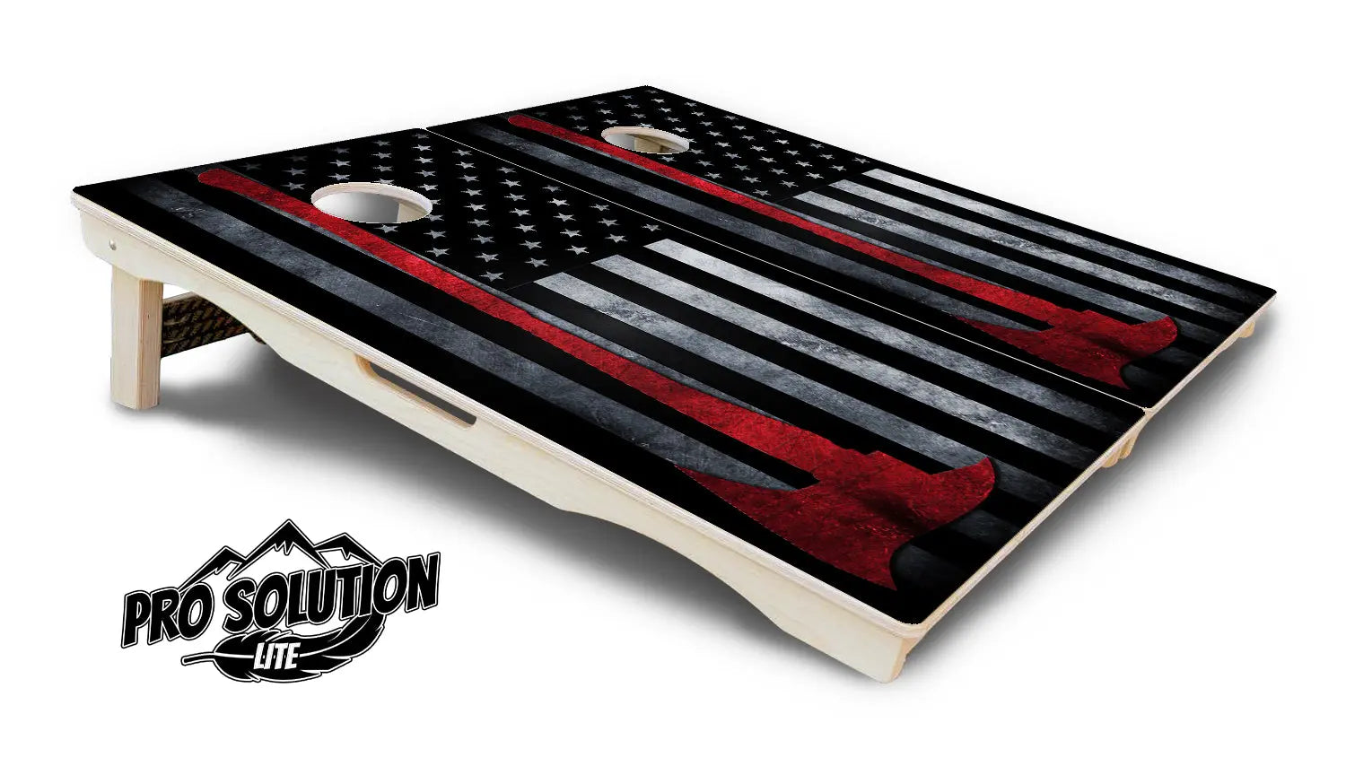 Axe Flag Cornhole Boards - Pro Solution Lite Series by Cornhole Solutions, custom cornhole board detail photo 5