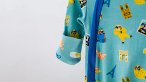 Aya & Pete in Paris Organic Cotton Kids Pajamas & Book Set Nola Tawk