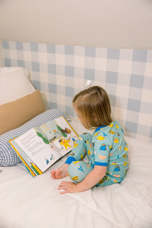 Aya & Pete in Paris Organic Cotton Kids Pajamas & Book Set Nola Tawk