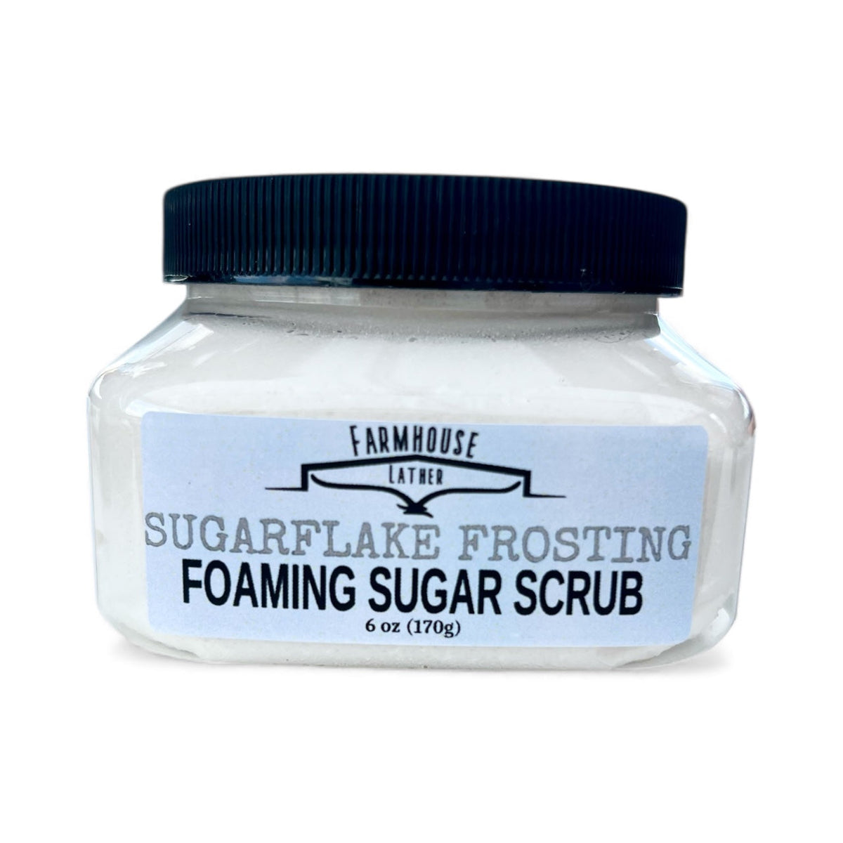 Sugarflake Frosting foaming sugar scrub by Farmhouse Lather