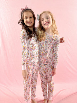 Pink Unicorn | Two-Piece Bamboo Pajama Set by Boosh Baby image 10