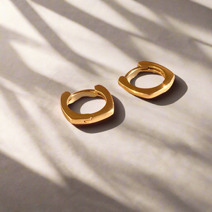 Mini Cuff Huggies | Gold Vermeil by Ke Bella, additional product image 4