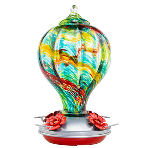 Solstice Balloon glass hummingbird feeder by Mill Creek Products, detail image 4