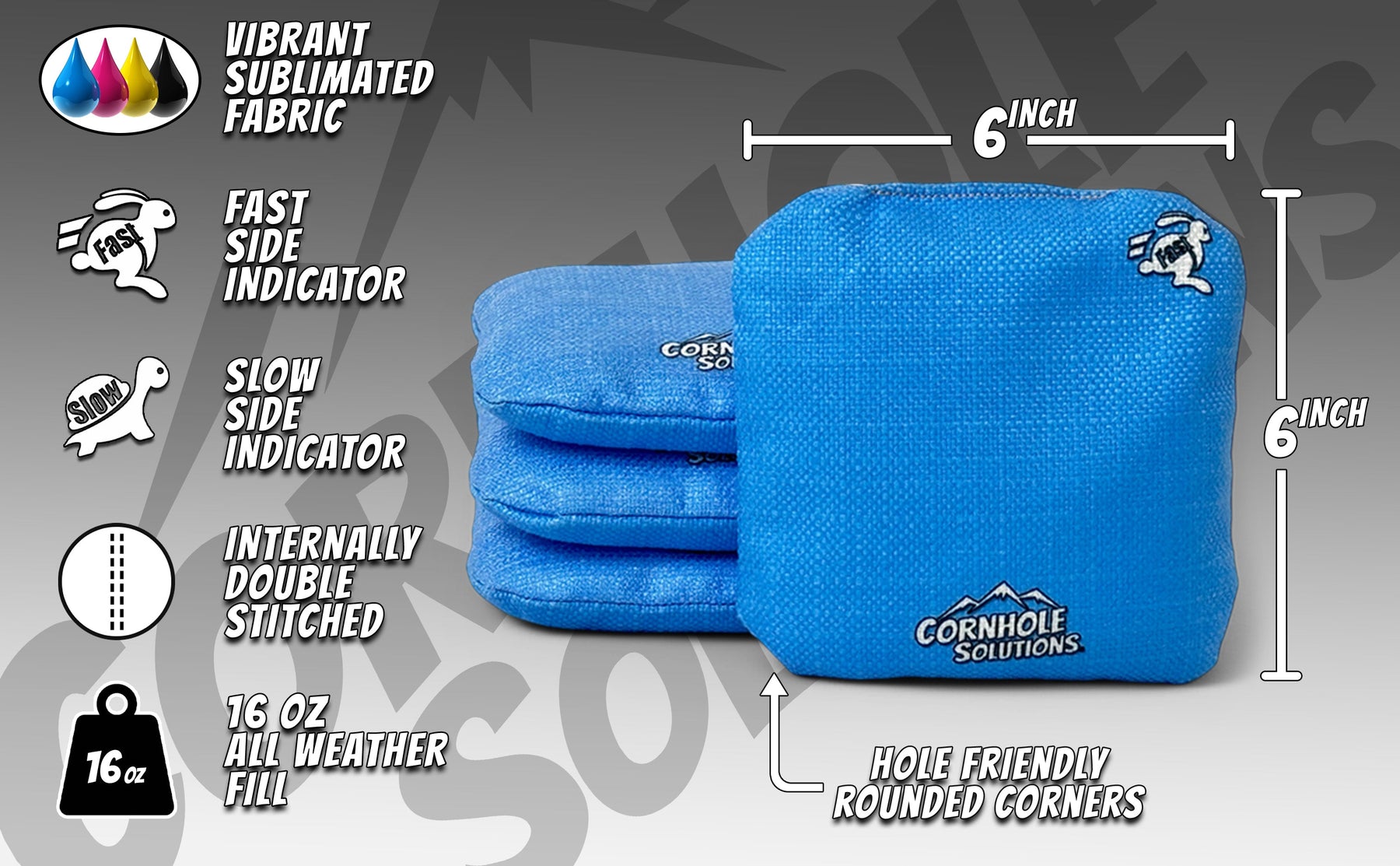 Complete Tournament Cornhole Bundle - Boards, Bags & Carrying Case - Classic Plain (Ready to Play)