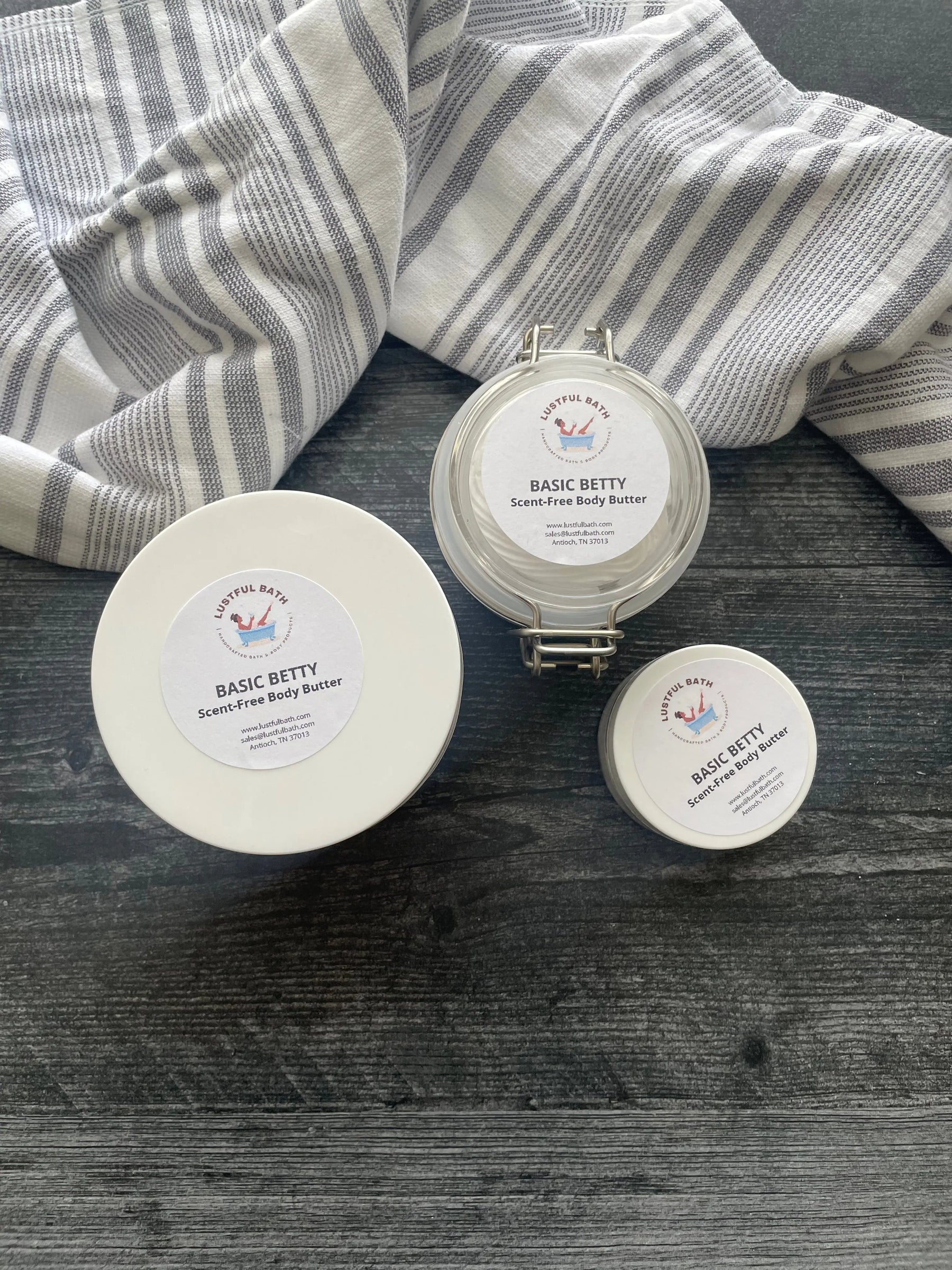 Basic Betty Body Butter by Lustful Bath, LLC, natural skincare main product photo