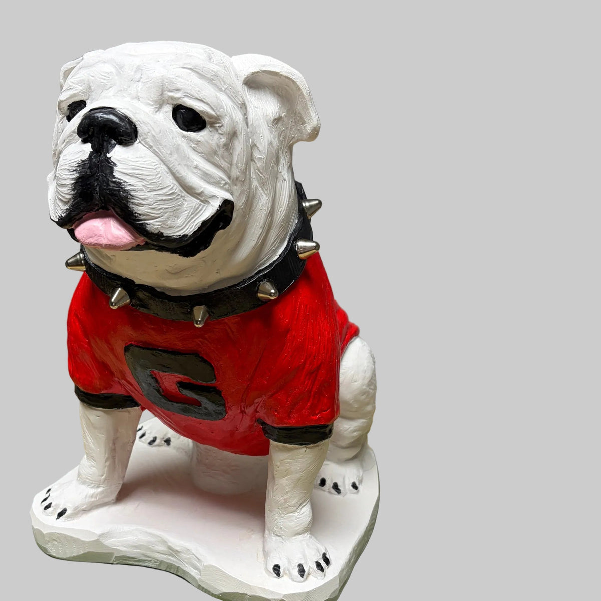 UGA Georgia Bulldog Mascot Cement Statue for Garden, Yard, Home Decor and Porch.
