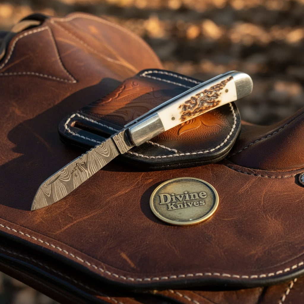 Twist Pattern Stockman Folding Knife for Collectors and Everyday Use