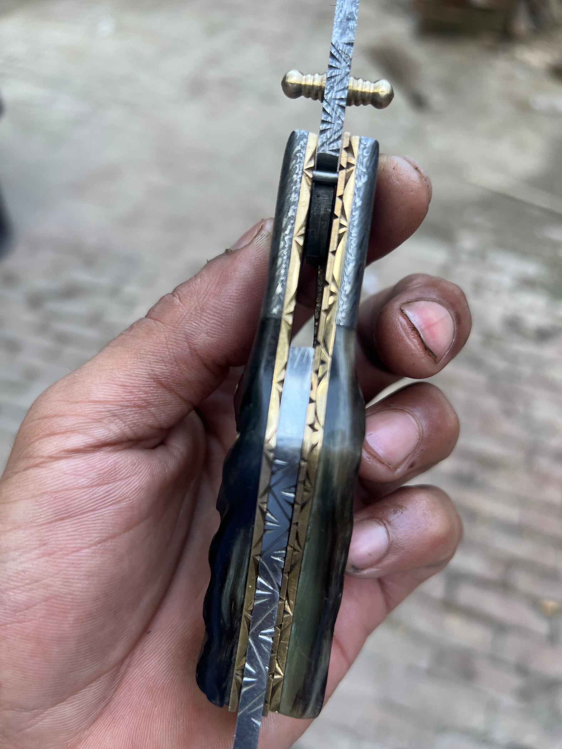 Grithorn Damascus Folder product detail, view 3