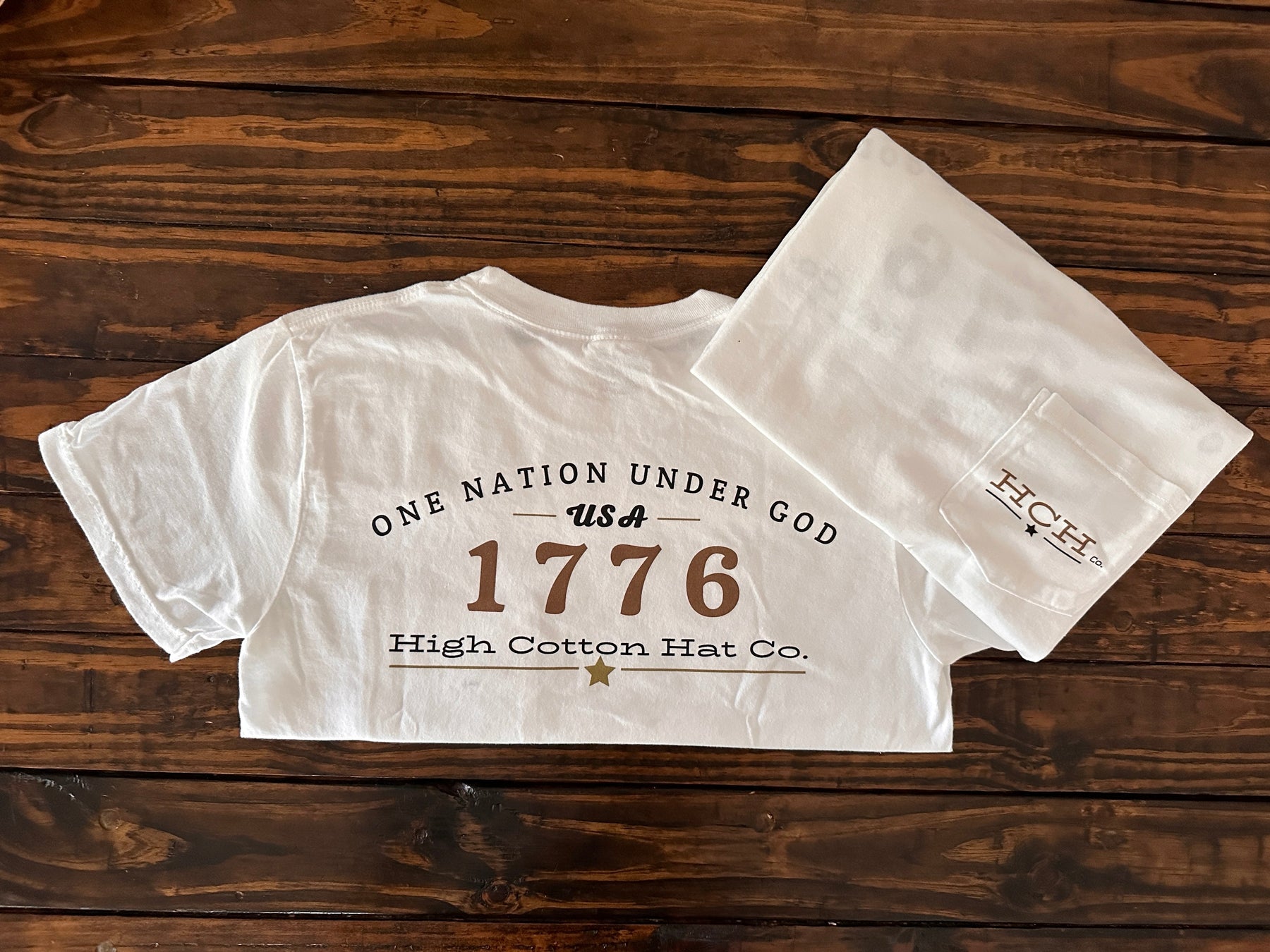 Alternate view of 1776 Comfort Colors Pocket Tee by High Cotton Hat Co