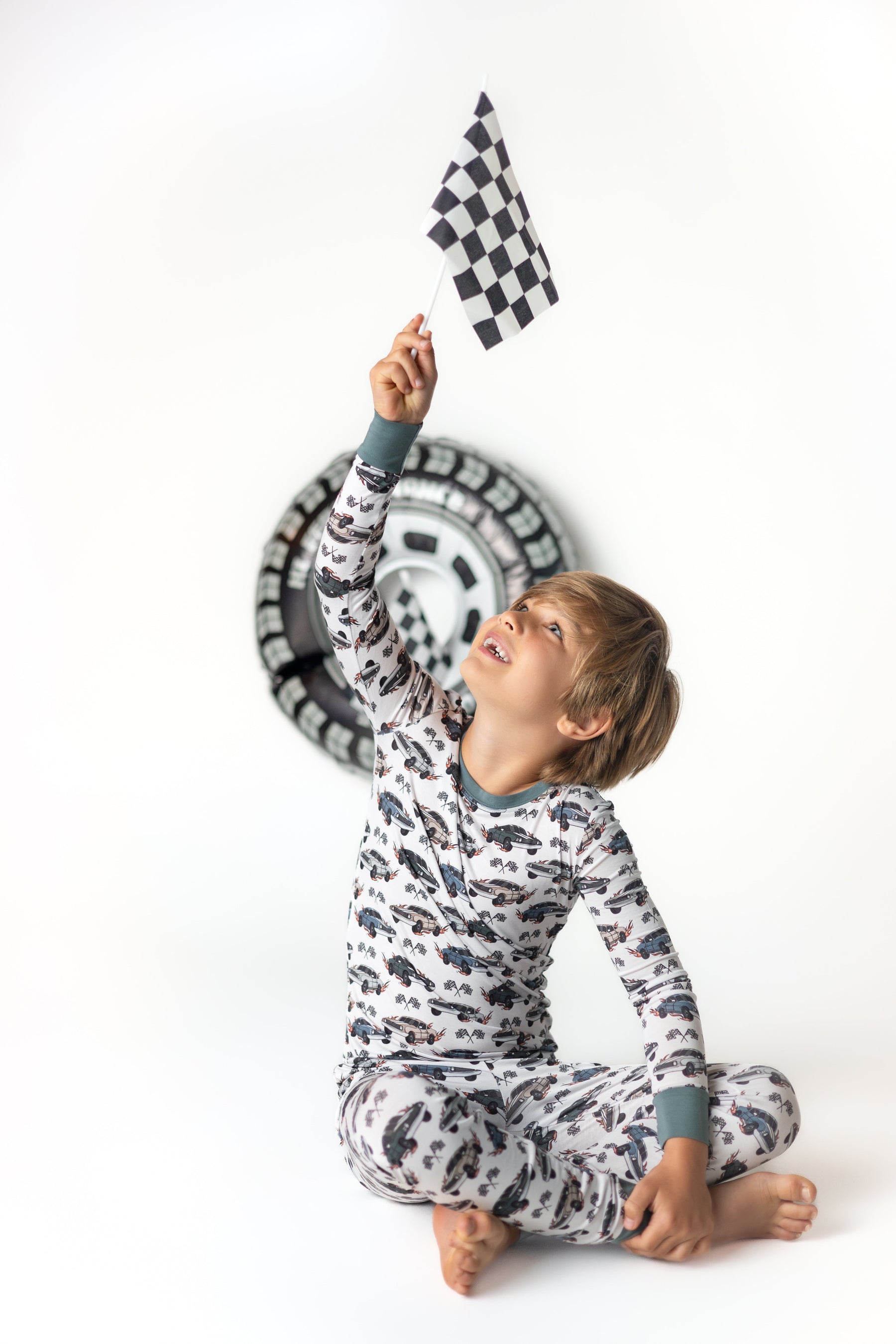 Blazin' Cars | Two Piece Pajama Set by Boosh Baby image 7