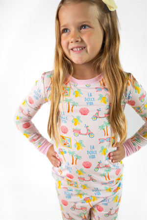 Dolce Vita | Two Piece Pajama Set by Boosh Baby image 2