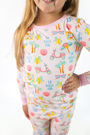 Dolce Vita | Two Piece Pajama Set by Boosh Baby image 1