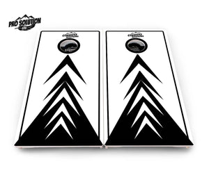 B&W Arrow Cornhole Boards - Pro Solution Lite Series by Cornhole Solutions, custom cornhole board detail photo 3