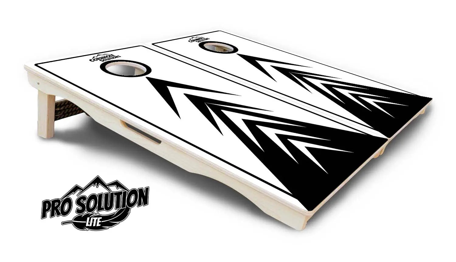 B&W Arrow Cornhole Boards - Pro Solution Lite Series by Cornhole Solutions, custom cornhole board detail photo 5