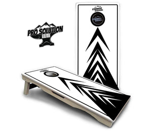 B&W Arrows Cornhole Boards - Pro Solution Elite Series by Cornhole Solutions, custom cornhole board detail photo 3