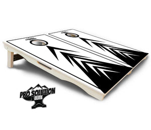 B&W Arrows Cornhole Boards - Pro Solution Elite Series by Cornhole Solutions, custom cornhole board detail photo 5