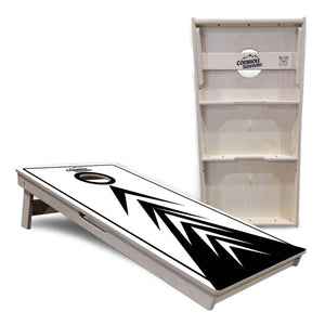 B&W Arrows Cornhole Boards - Professional Tournament Series by Cornhole Solutions, custom cornhole board detail photo 5