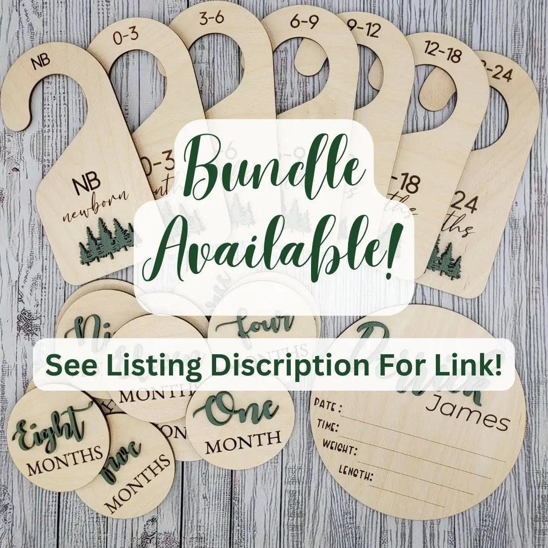 Baby Announcement Sign With Birth Stats EverLee Creations