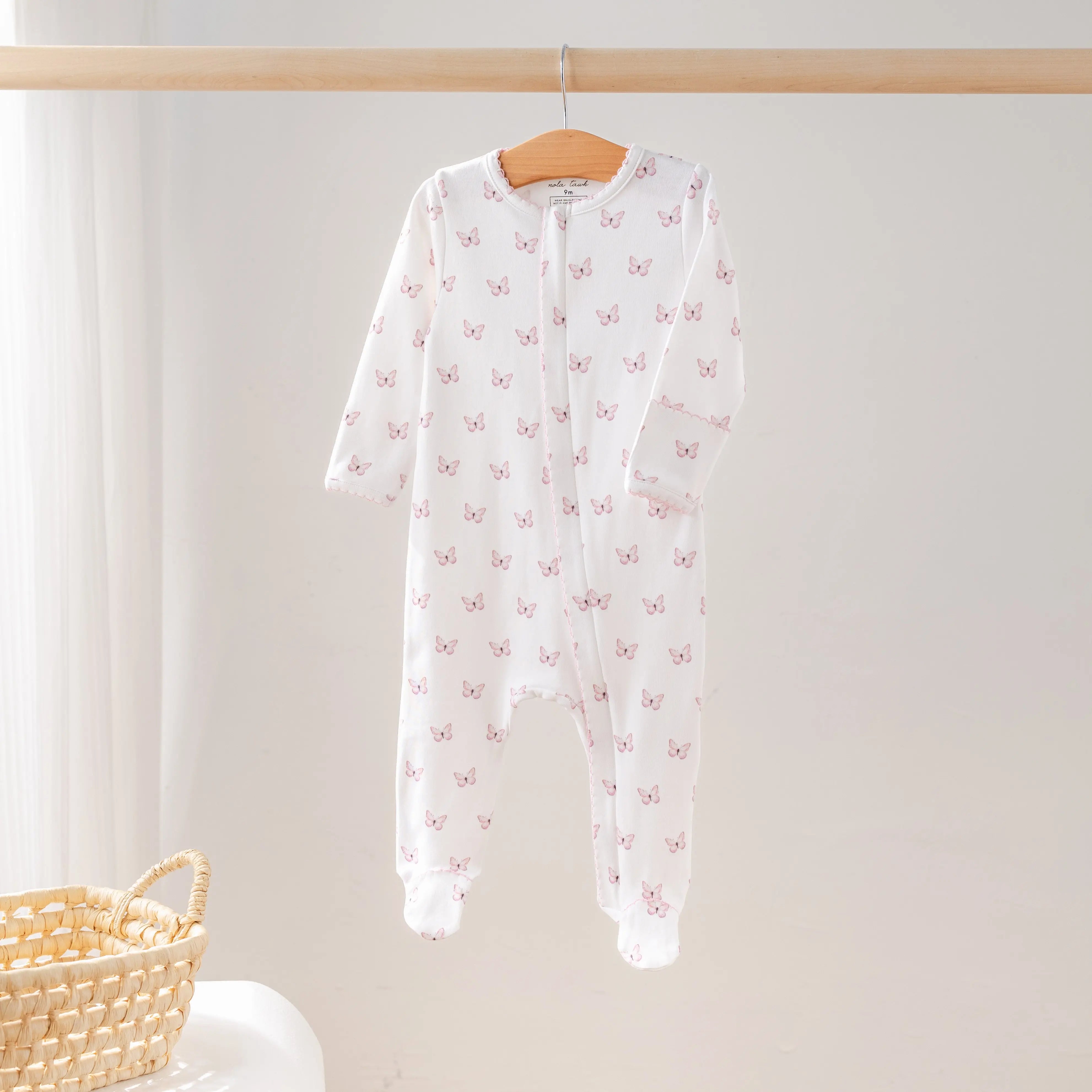 Baby Basics: Butterfly Bliss Organic Cotton Baby Pajamas Nola Tawk