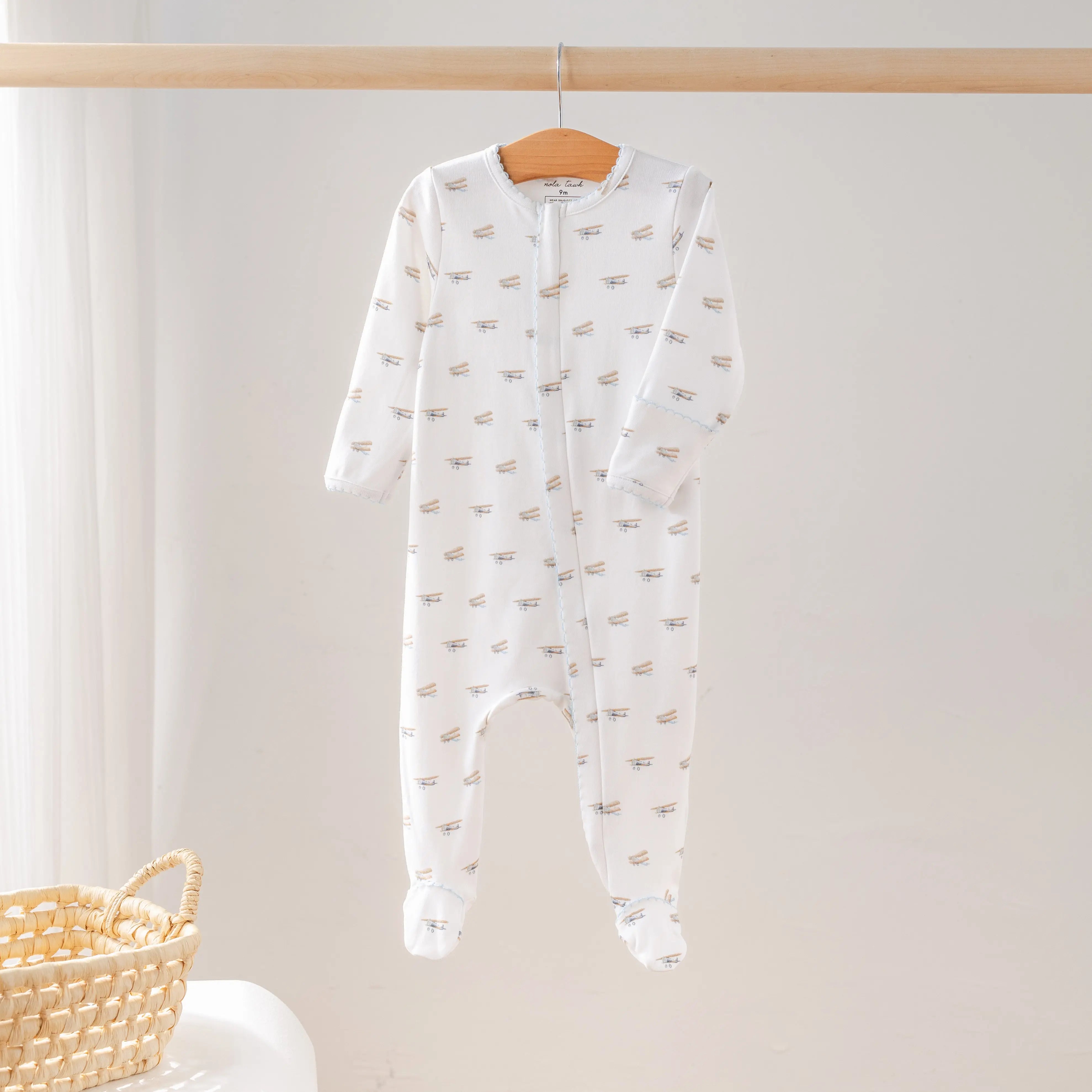 Baby Basics: Just Plane Cute Organic Cotton Baby Pajamas Nola Tawk