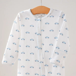 Baby Basics: Little Blue Wheels Organic Cotton Baby Pajamas Nola Tawk