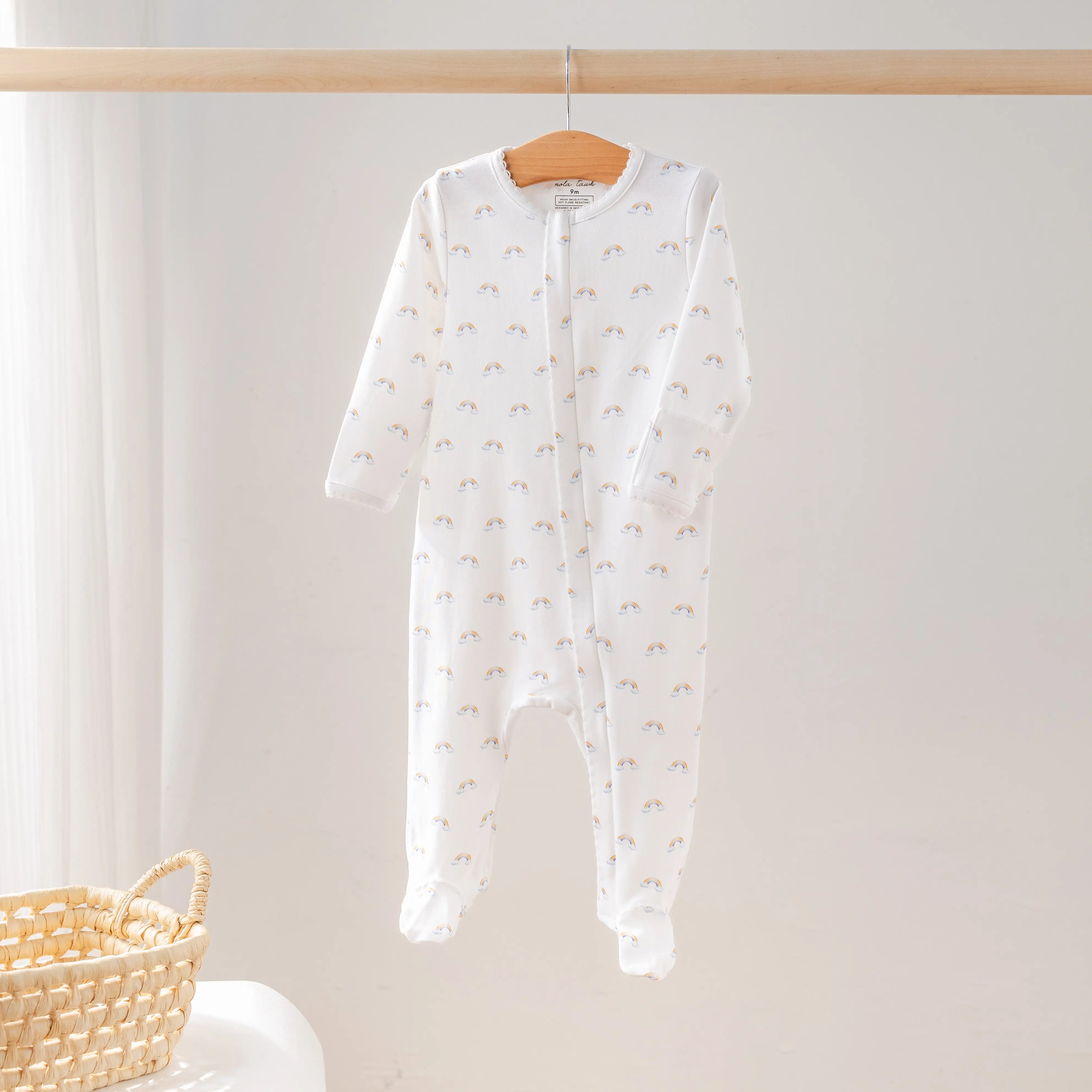 Baby Basics: Rainbow Bliss Organic Cotton Baby Pajama Nola Tawk