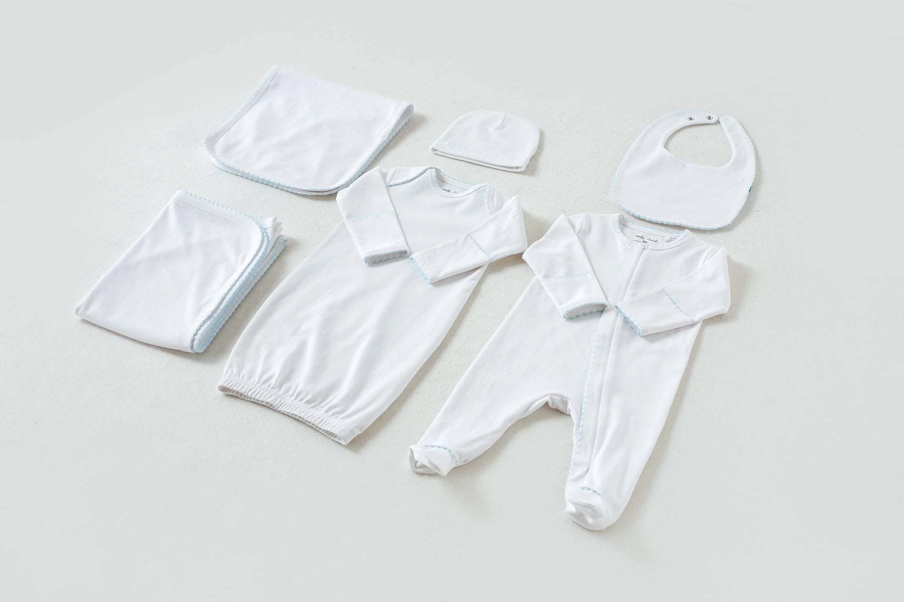 Baby Blue Newborn Take Me Home Set by Nola Tawk, children's boutique clothing main product photo