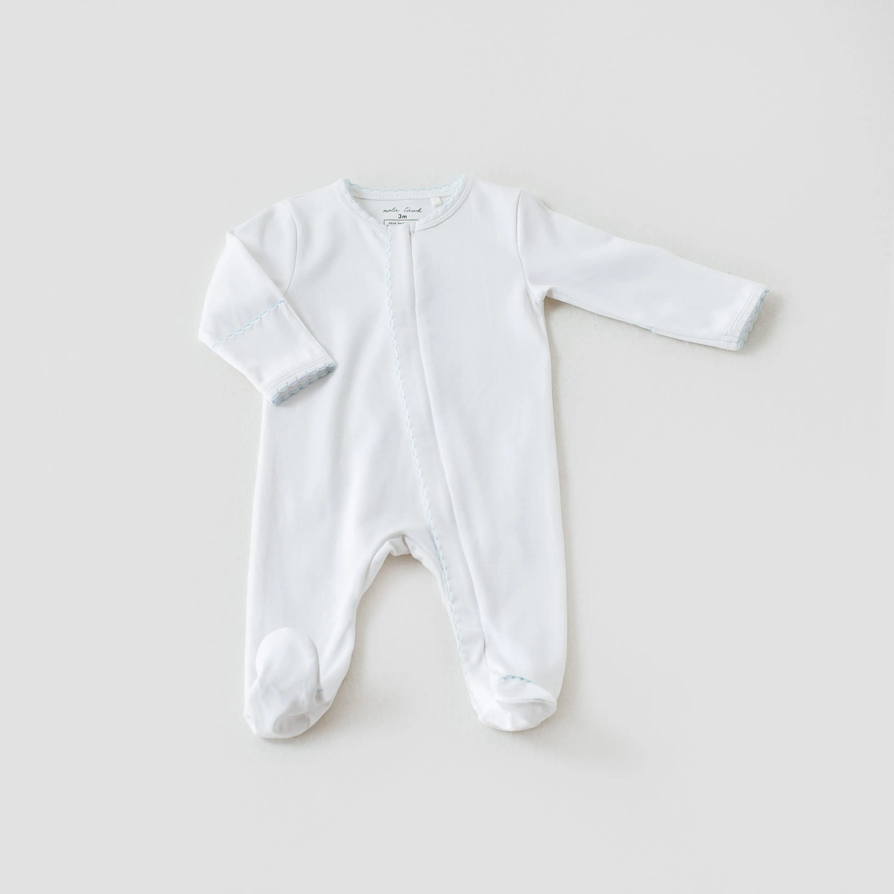 Baby Blue Newborn Take Me Home Set by Nola Tawk, children's boutique clothing detail photo 3