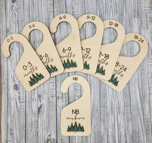 Baby Bundle: Announcement Sign With Birth Stats, Monthly Milestone Discs and Closet Dividers by EverLee Creations, Southern home decor detail photo 6