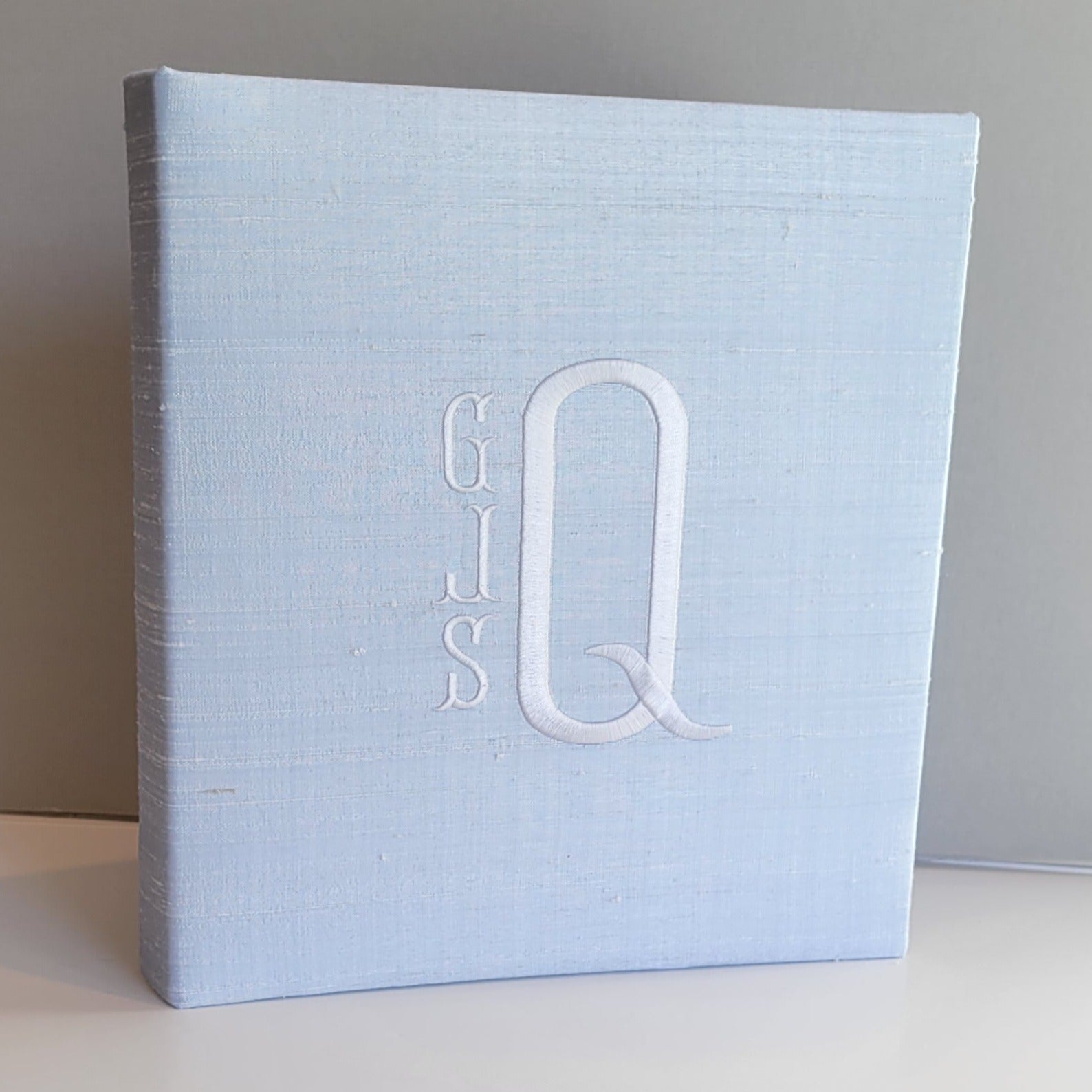 Baby Memory Book - Blue Silk (w/o Bow) by AP Creations in Tuscaloosa, paper gift detail photo 5
