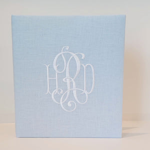 Baby Memory Book - Blue Silk (w/o Bow) by AP Creations in Tuscaloosa, paper gift detail photo 15