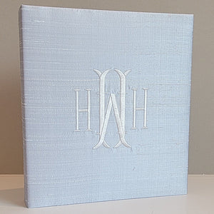 Baby Memory Book - Blue Silk (w/o Bow) by AP Creations in Tuscaloosa, paper gift detail photo 7