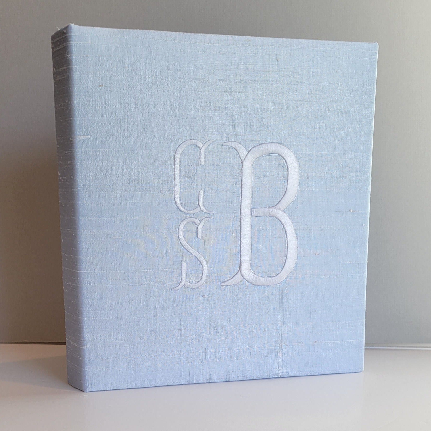 Baby Memory Book - Blue Silk (w/o Bow) by AP Creations in Tuscaloosa, paper gift detail photo 3