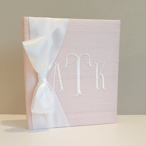 Baby Memory Book - Pink Silk (w/ SATIN Bow) by AP Creations in Tuscaloosa, paper gift detail photo 3