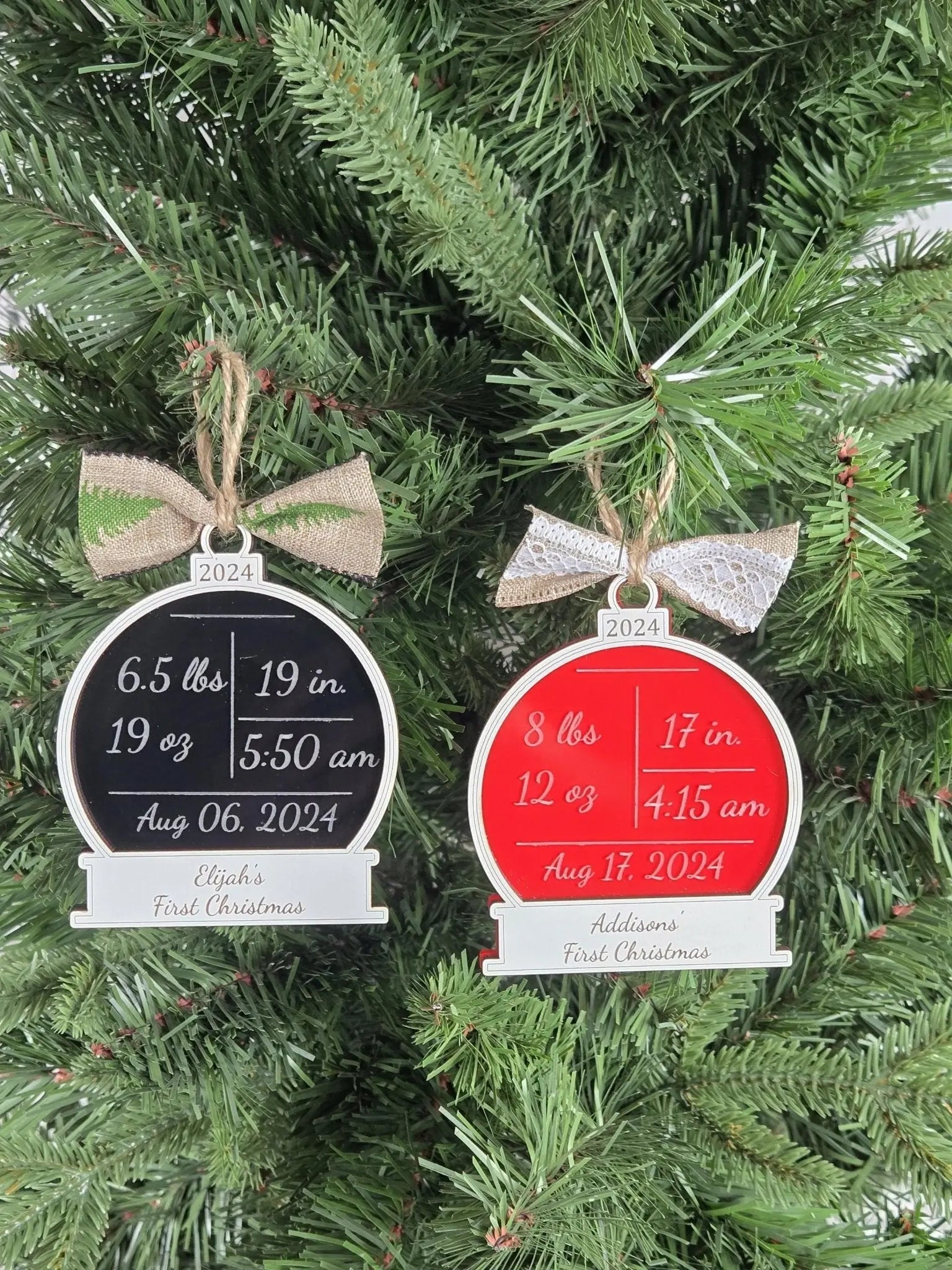 Baby's First Christmas Ornament by EverLee Creations, Southern home decor detail photo 4