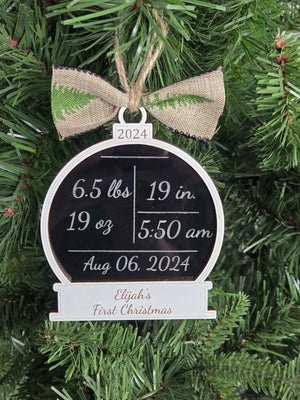 Baby's First Christmas Ornament by EverLee Creations, Southern home decor detail photo 6