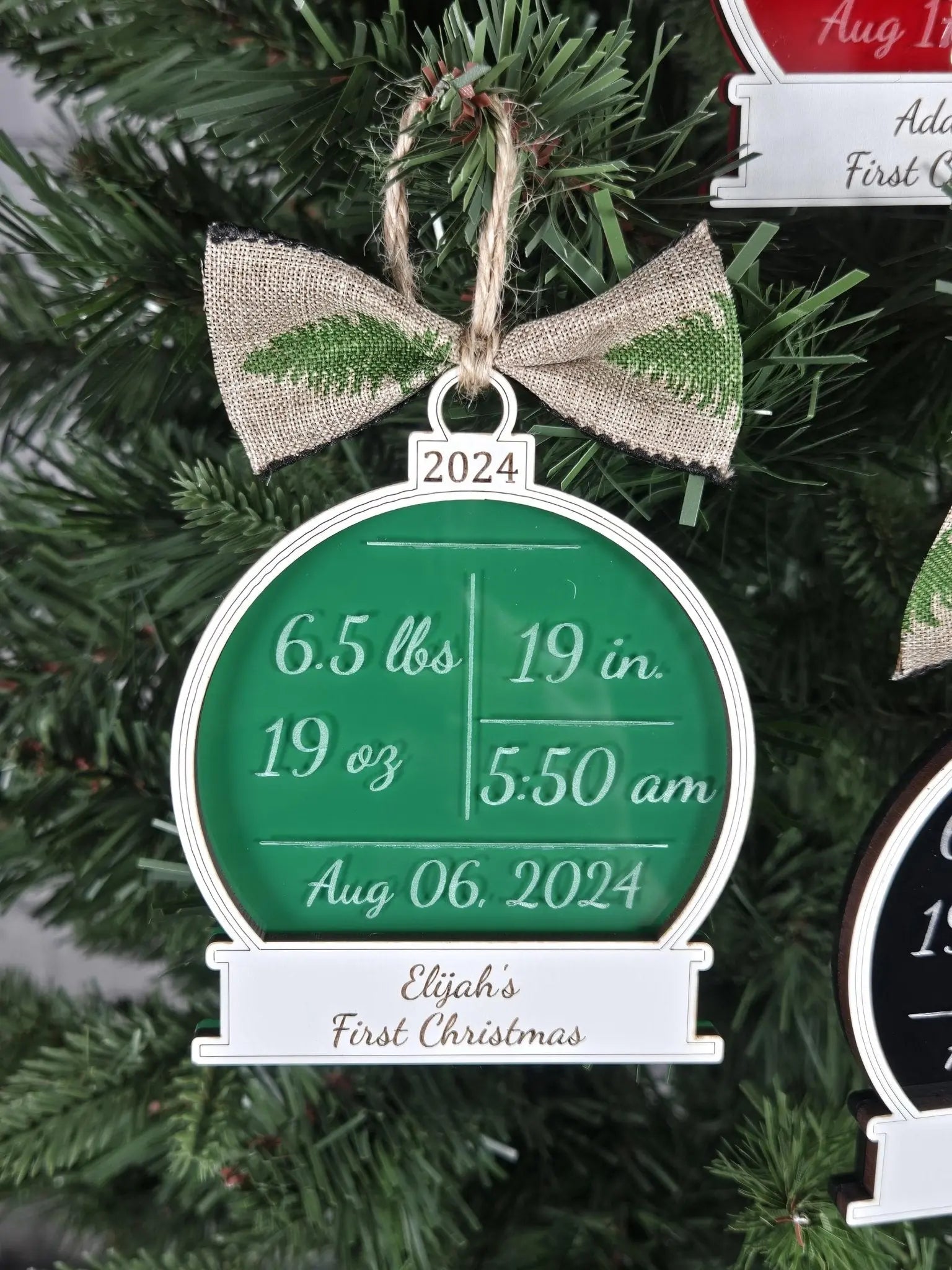 Baby's First Christmas Ornament by EverLee Creations, Southern home decor detail photo 7
