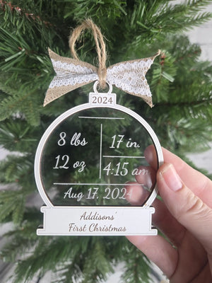 Baby's First Christmas Ornament by EverLee Creations, Southern home decor detail photo 9