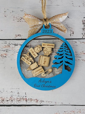 Baby's First Christmas Ornament Tree Edition by EverLee Creations, Southern home decor detail photo 3