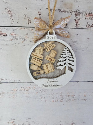 Baby's First Christmas Ornament Tree Edition by EverLee Creations, Southern home decor detail photo 5