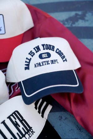 Ball is in your Court - Navy Vintage Trucker Hat KenzKustomz