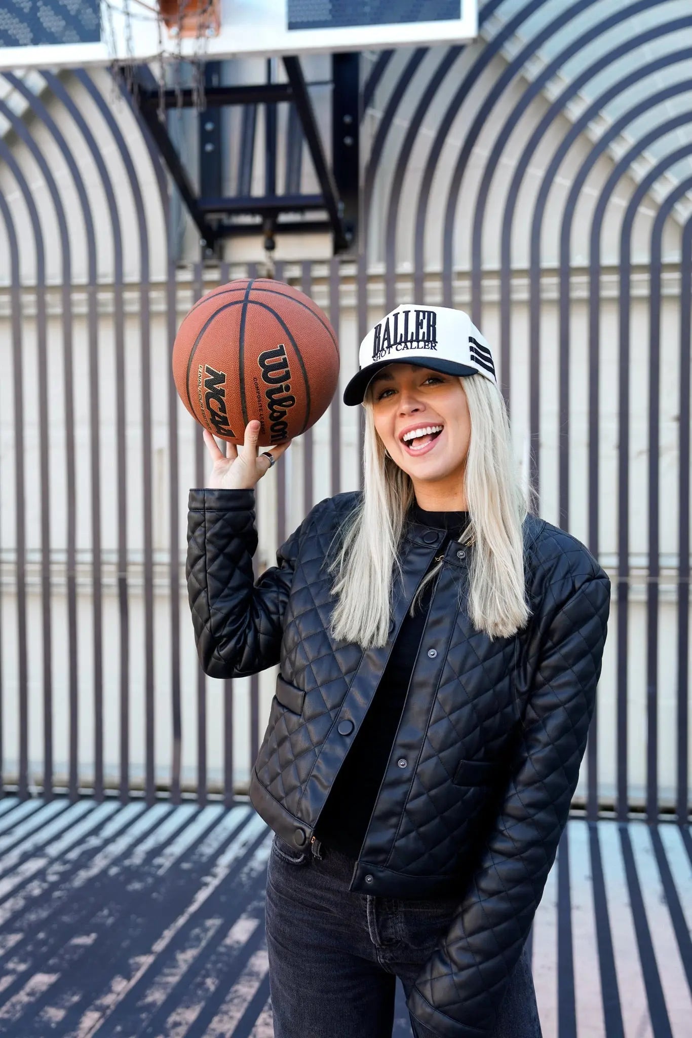 Baller - Black Vintage Trucker Hat by KenzKustomz, Southern lifestyle apparel detail photo 4