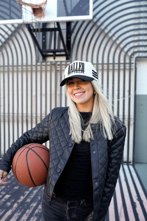 Baller - Black Vintage Trucker Hat by KenzKustomz, Southern lifestyle apparel detail photo 6