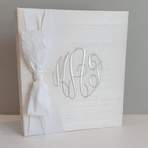 Baby Memory Book - Ballerina Silk (w/ SILK Bow) by AP Creations in Tuscaloosa, paper gift detail photo 2