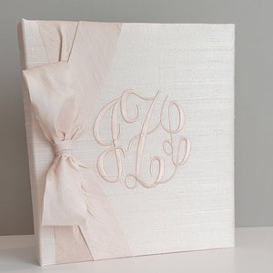 Baby Memory Book - Ballerina Silk (w/ SILK Bow) by AP Creations in Tuscaloosa, paper gift main product photo